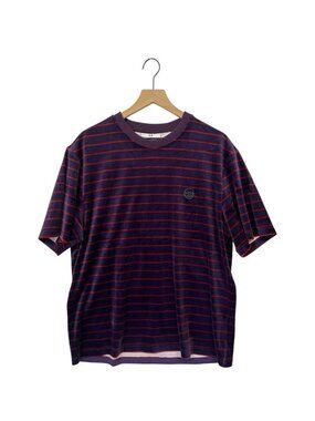 Sergio Tacchini Foggia Velour T Shirt Size XL Purple and Red